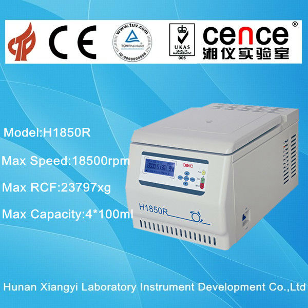 Gekühlte Zentrifugen-Hochgeschwindigkeitsmaschine H1850R für Laborgebrauch