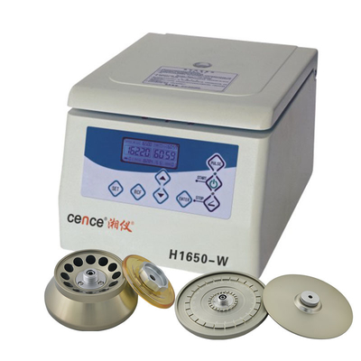 Benchtop-Zentrifuge H1650-W für Rohre 0.5ml 1.5ml 5ml und 12 Platten der Platten 24 haarartigen Rotor