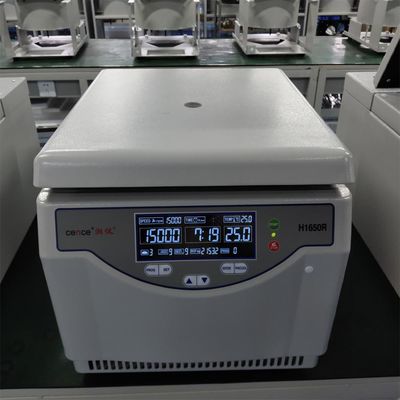 H1650R Modell Tischzentrifuge mit hoher Geschwindigkeit und Kühlung, max. 16500 U/min und max. 21532xg RCF